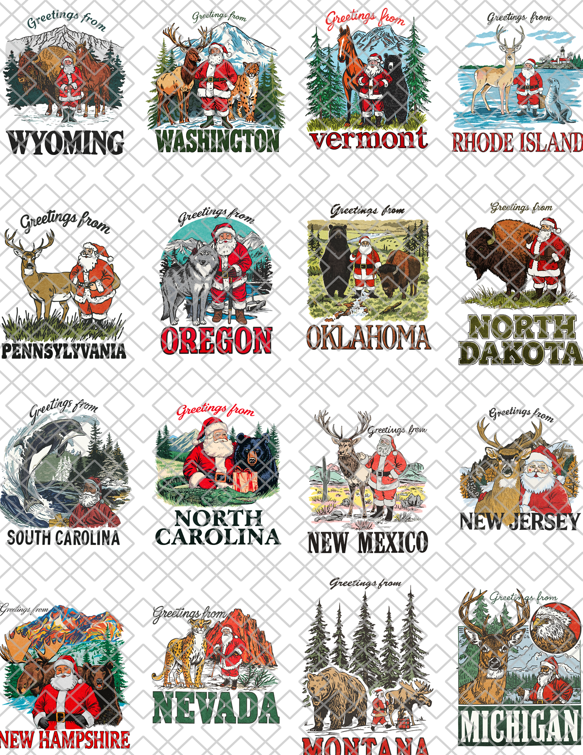 CHOOSE Your CHRISTMAS STATE Graphic Top
