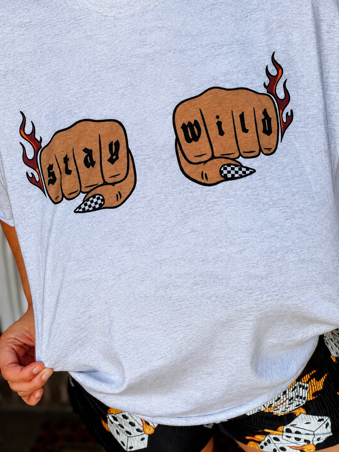 Stay Wild Hands Deep Graphic Tee