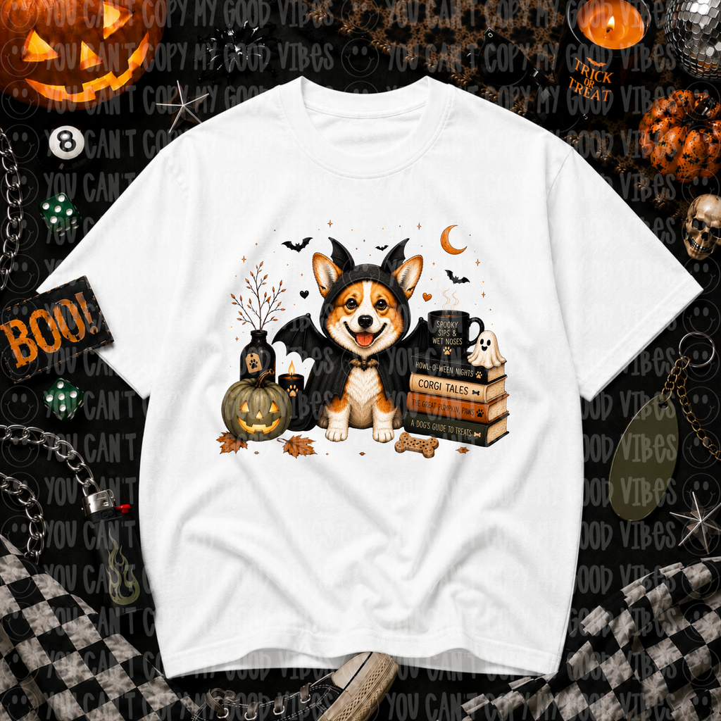 Spooky Corgi Graphic Tee