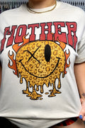 Mother Leopard Smiley Graphic Tee