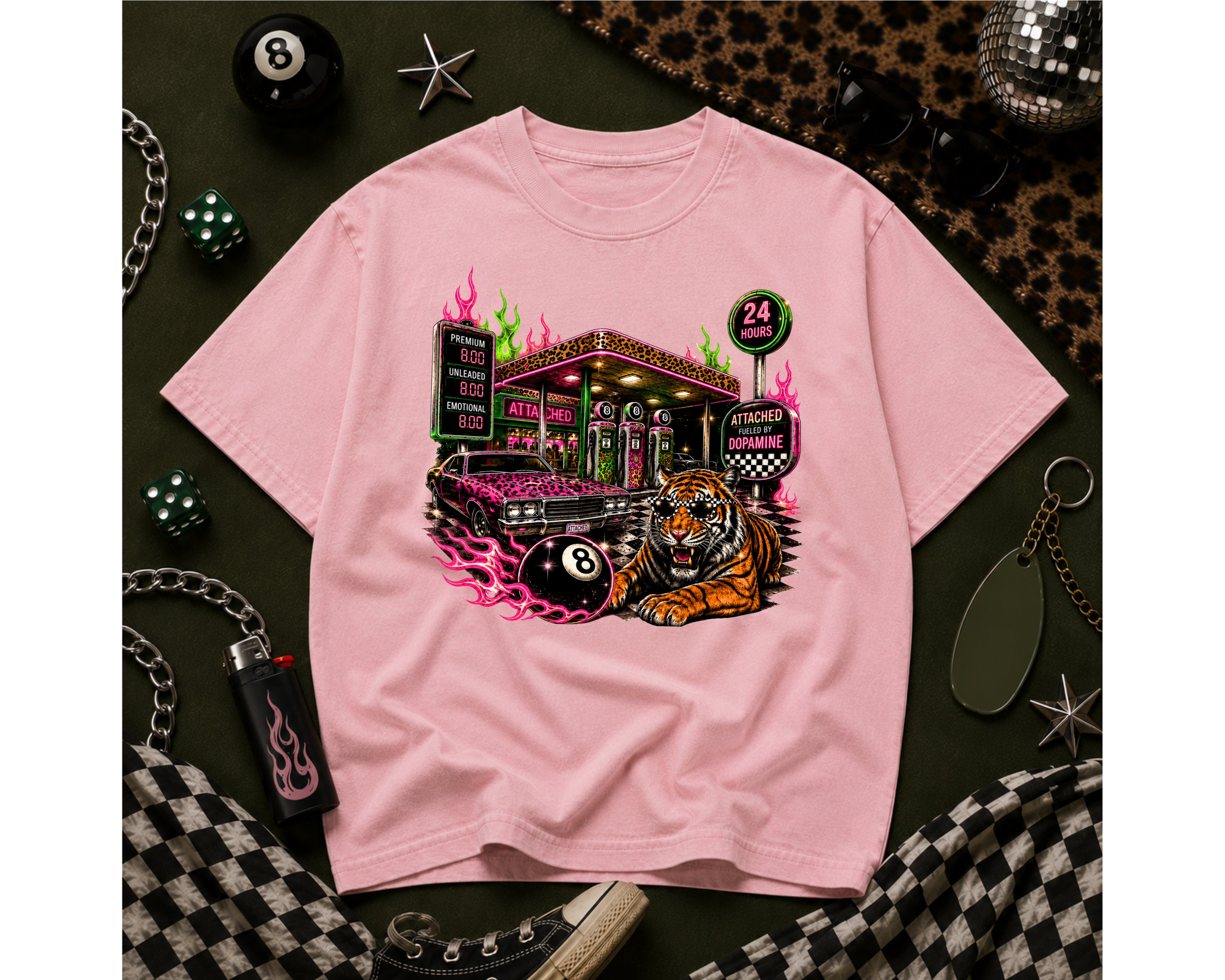Fueled By Attached Graphic Tee