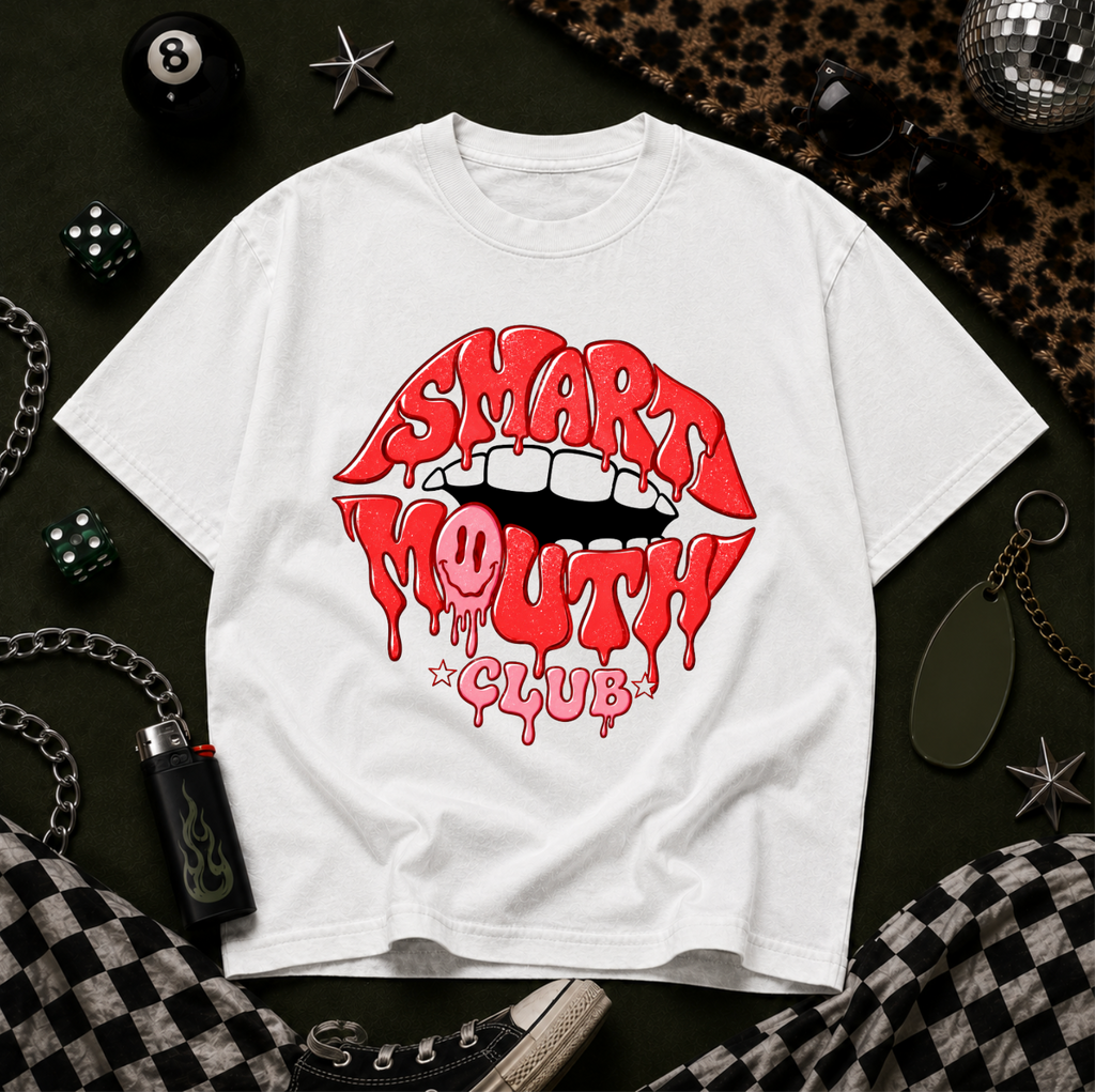 Red Smart Mouth Graphic Tee