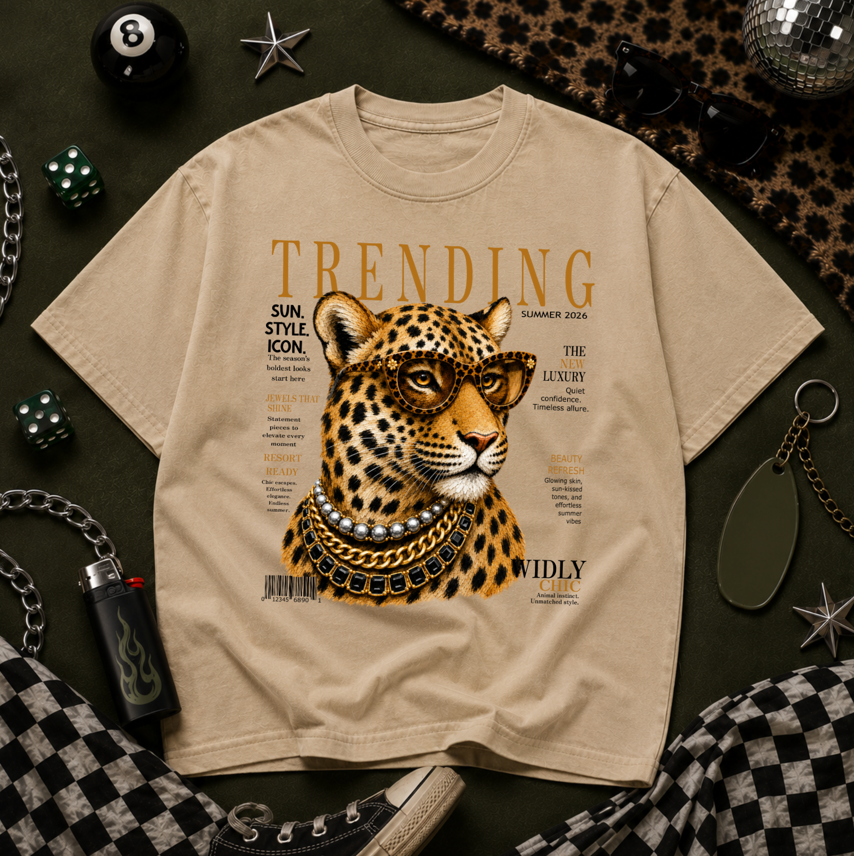 Trending Leopard Graphic Tee