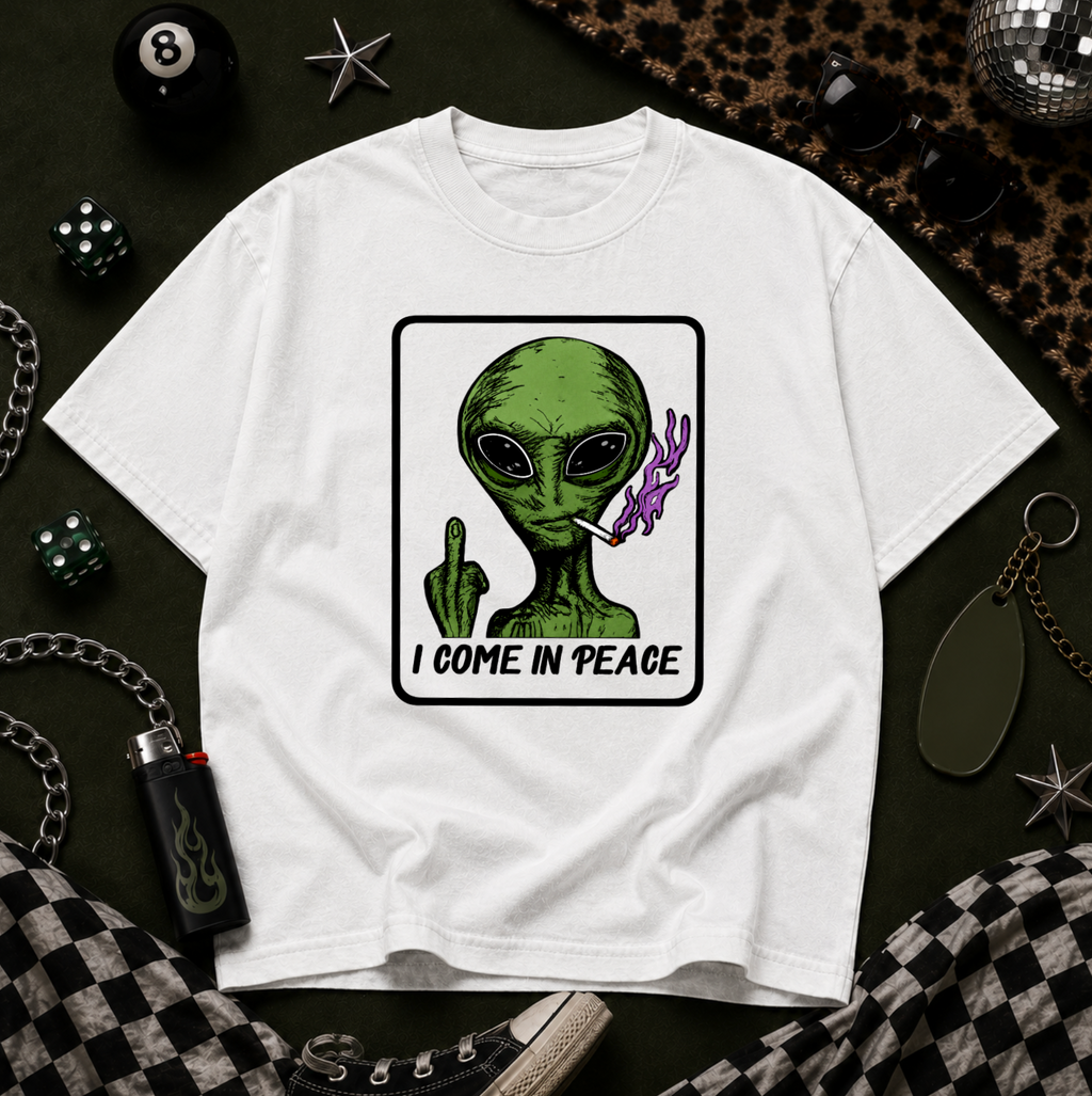 Peace Alien Graphic Tee