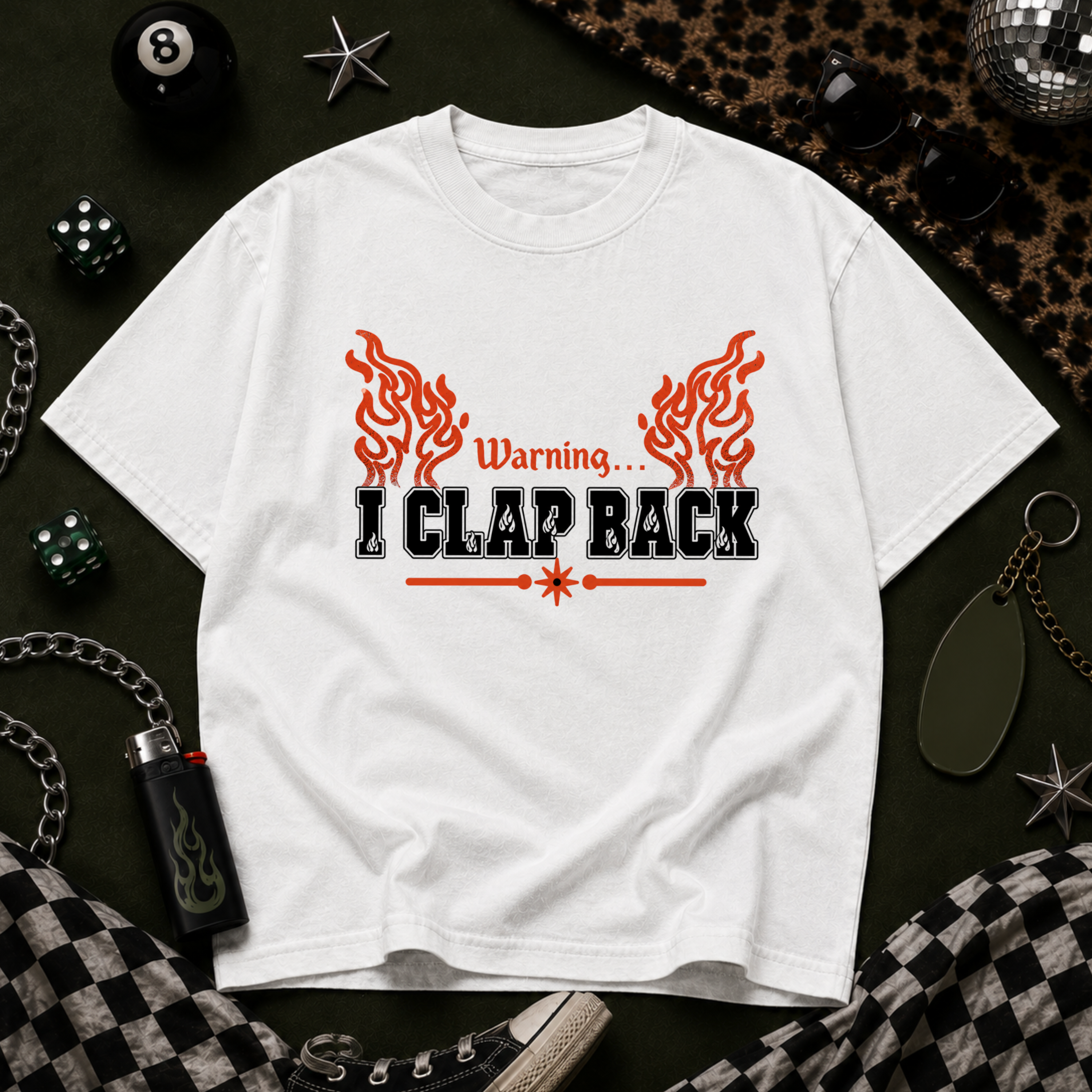 Warning Graphic Tee