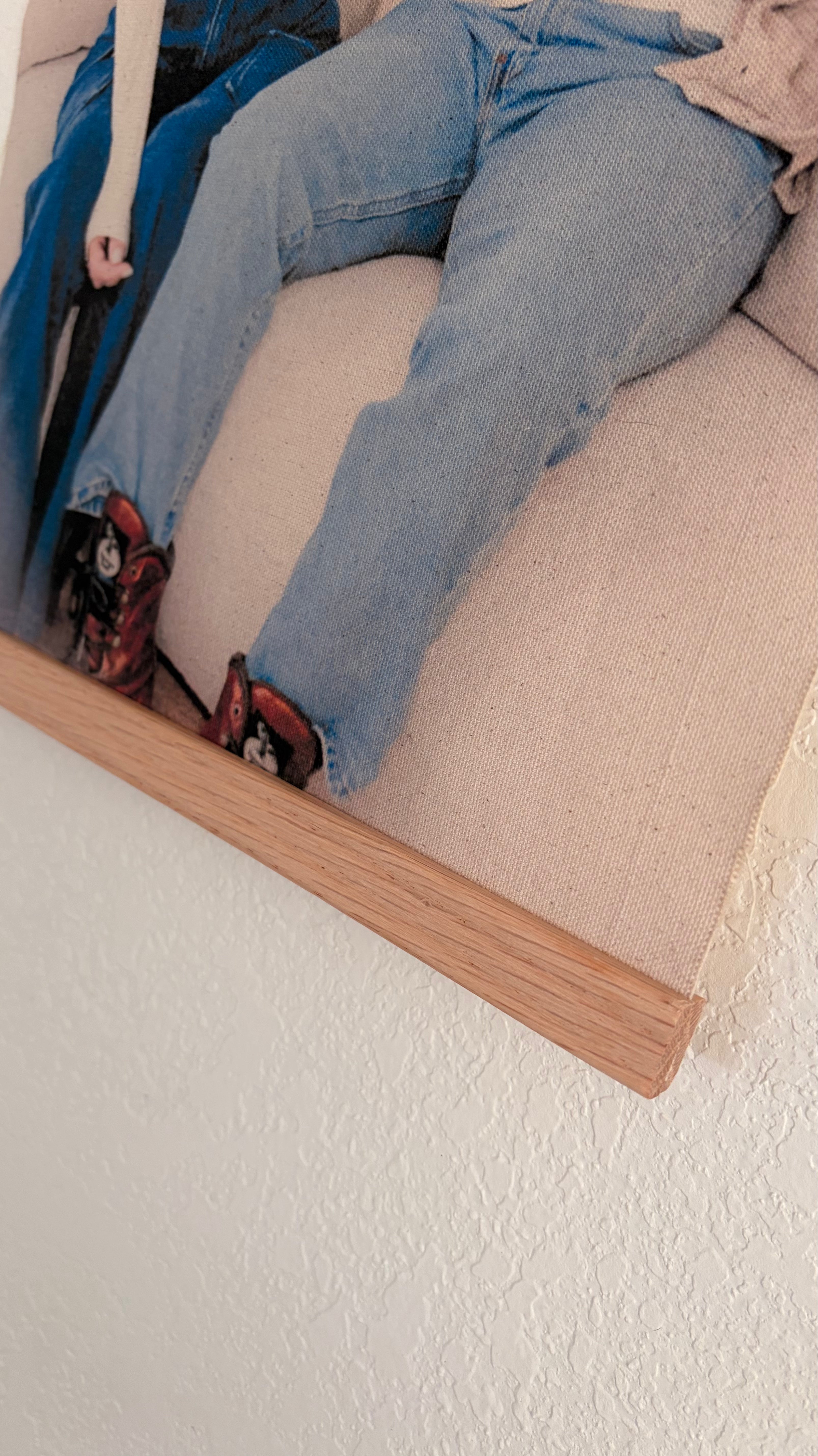 Canvas Print and Wood Magnet Hanger