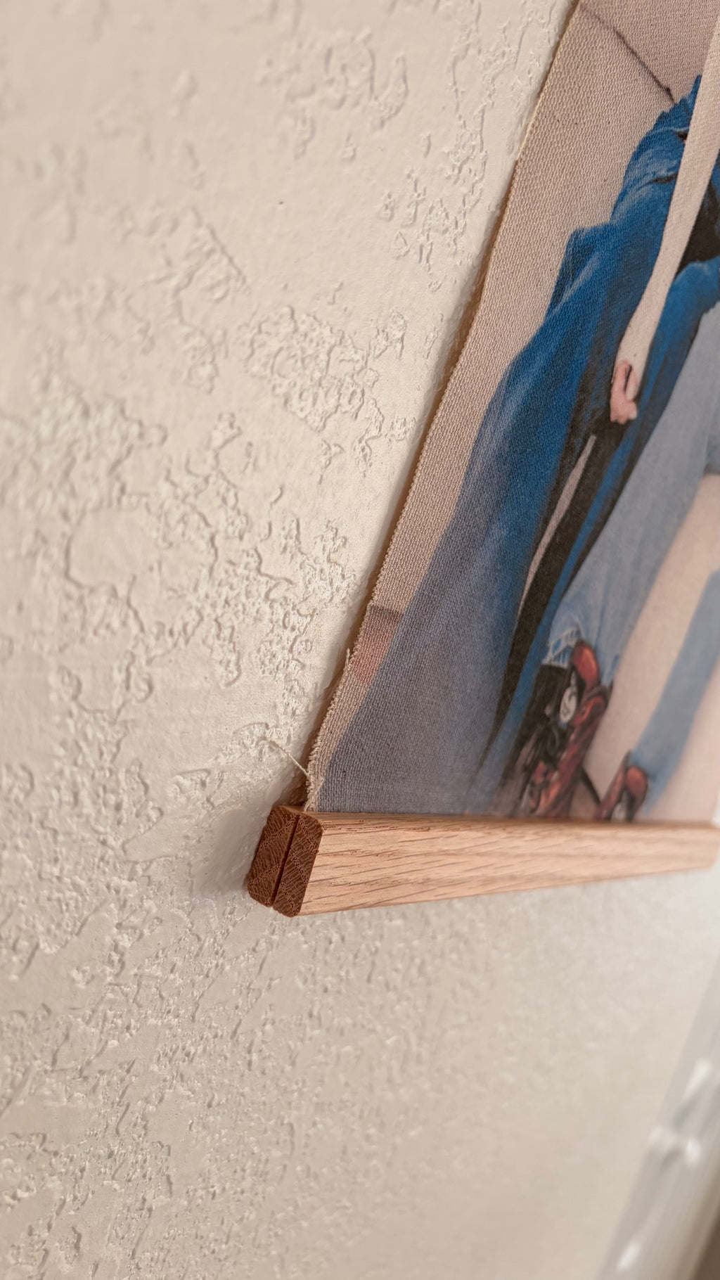 Canvas Print and Wood Magnet Hanger
