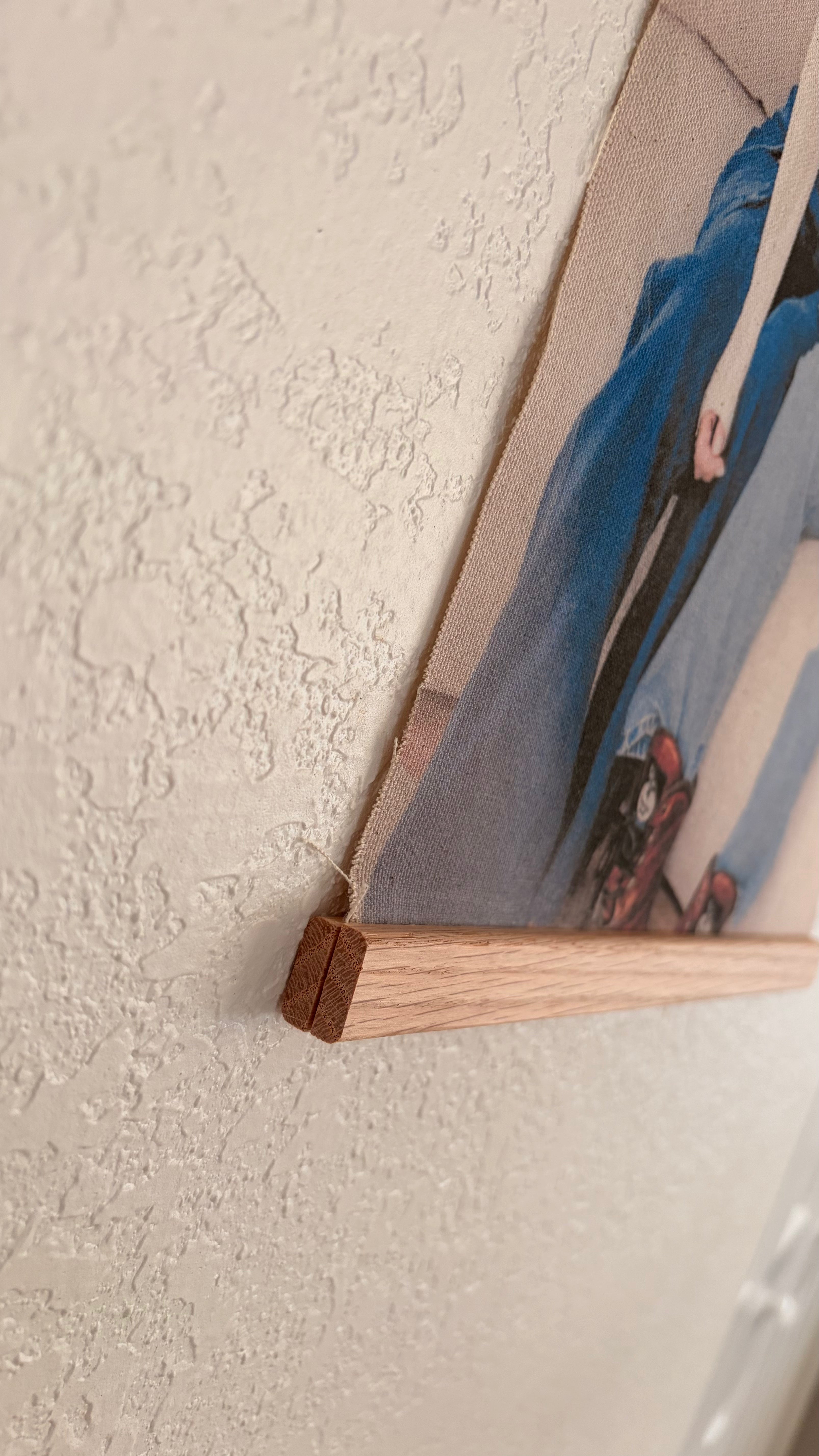 Canvas Print and Wood Magnet Hanger