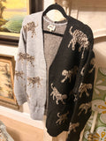 Black Grey Tiger Cardigan