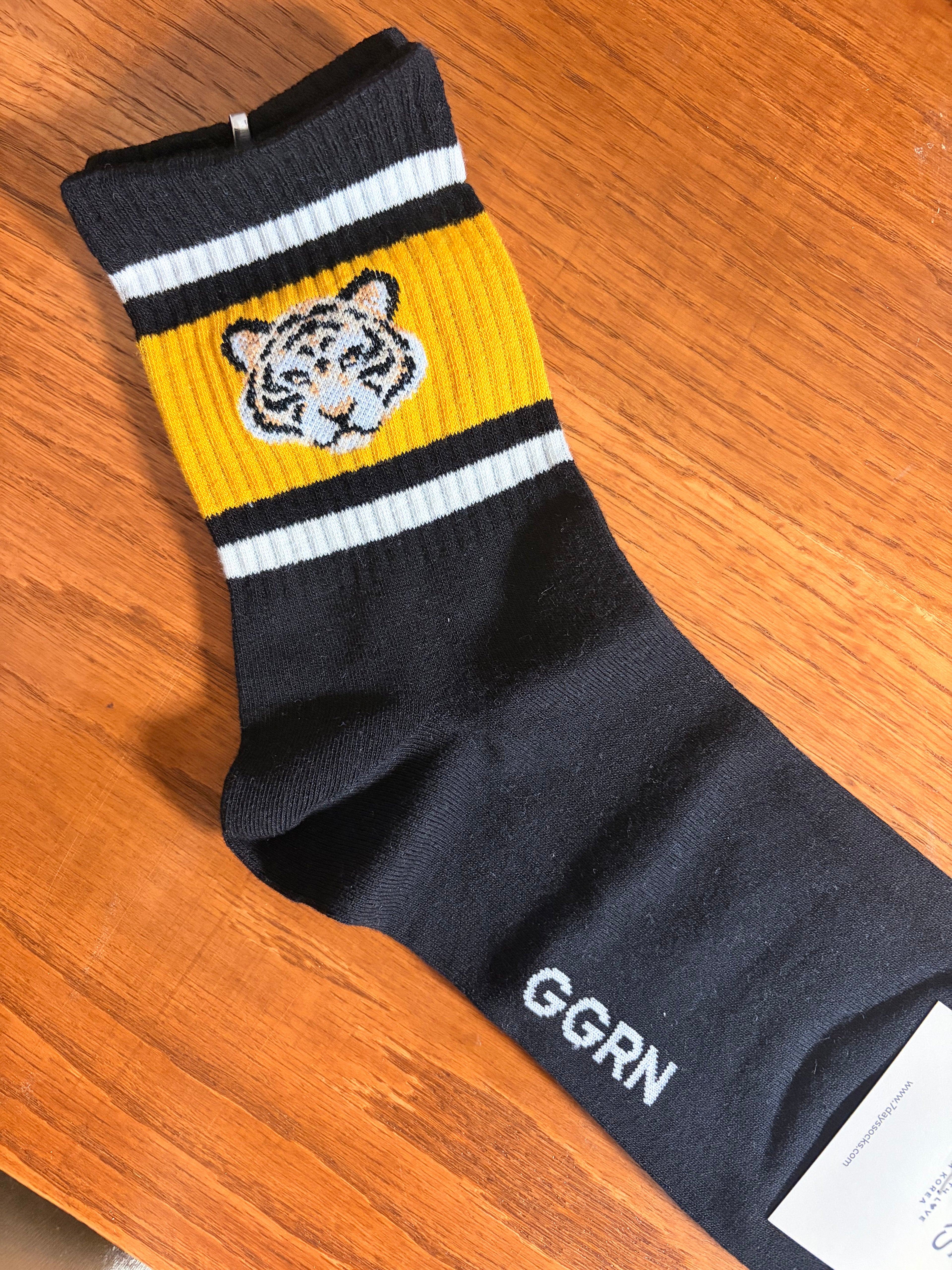 Black Tiger Crew Socks