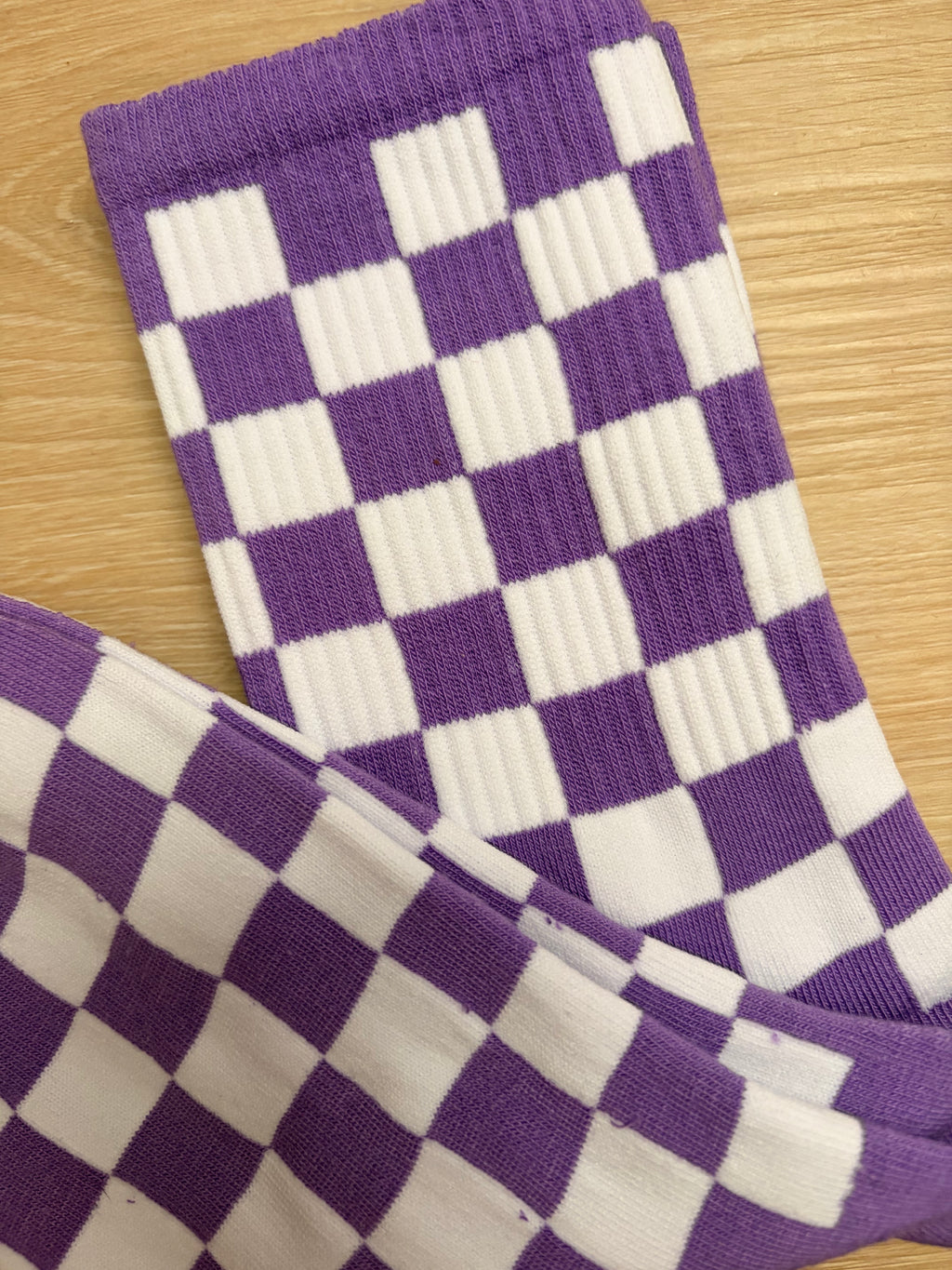 Checkered Crew Socks