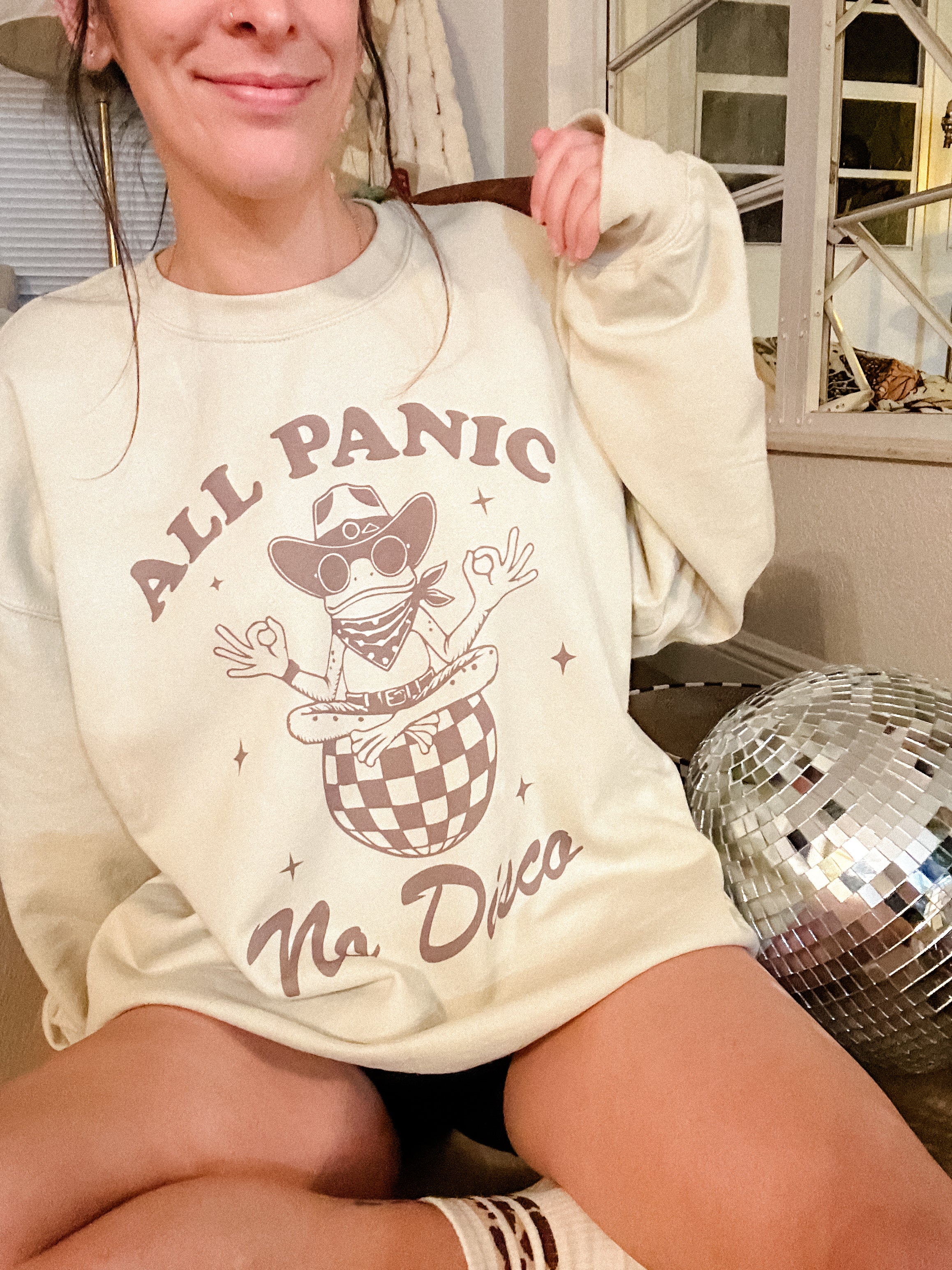 All Panic No Disco Color On Color Graphic Top