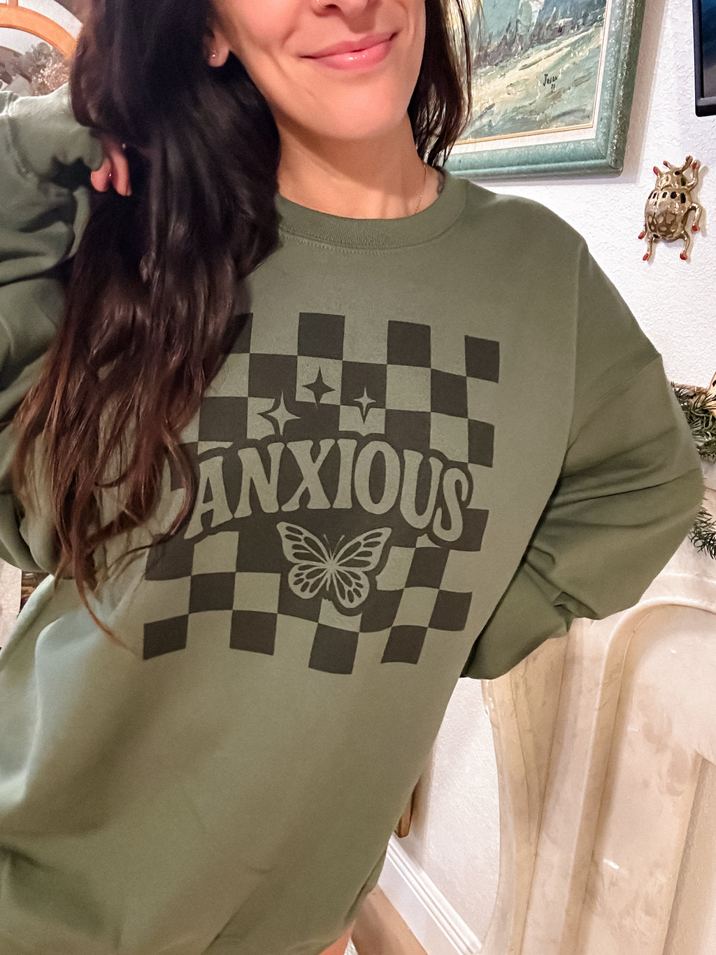 Trendy Anxious Graphic Top