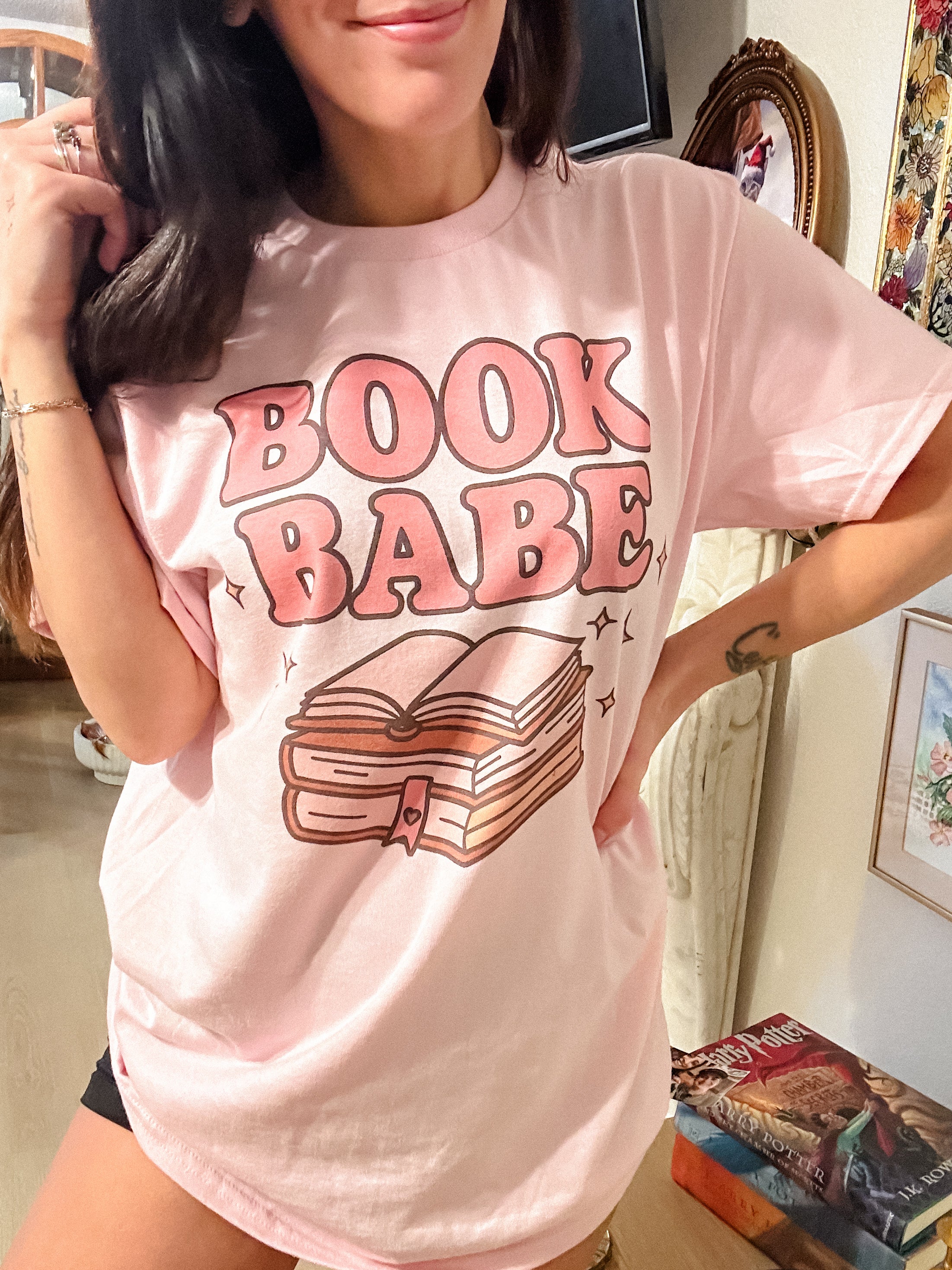 Book Babe Graphic Top