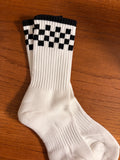 Checkered Top Crew Socks