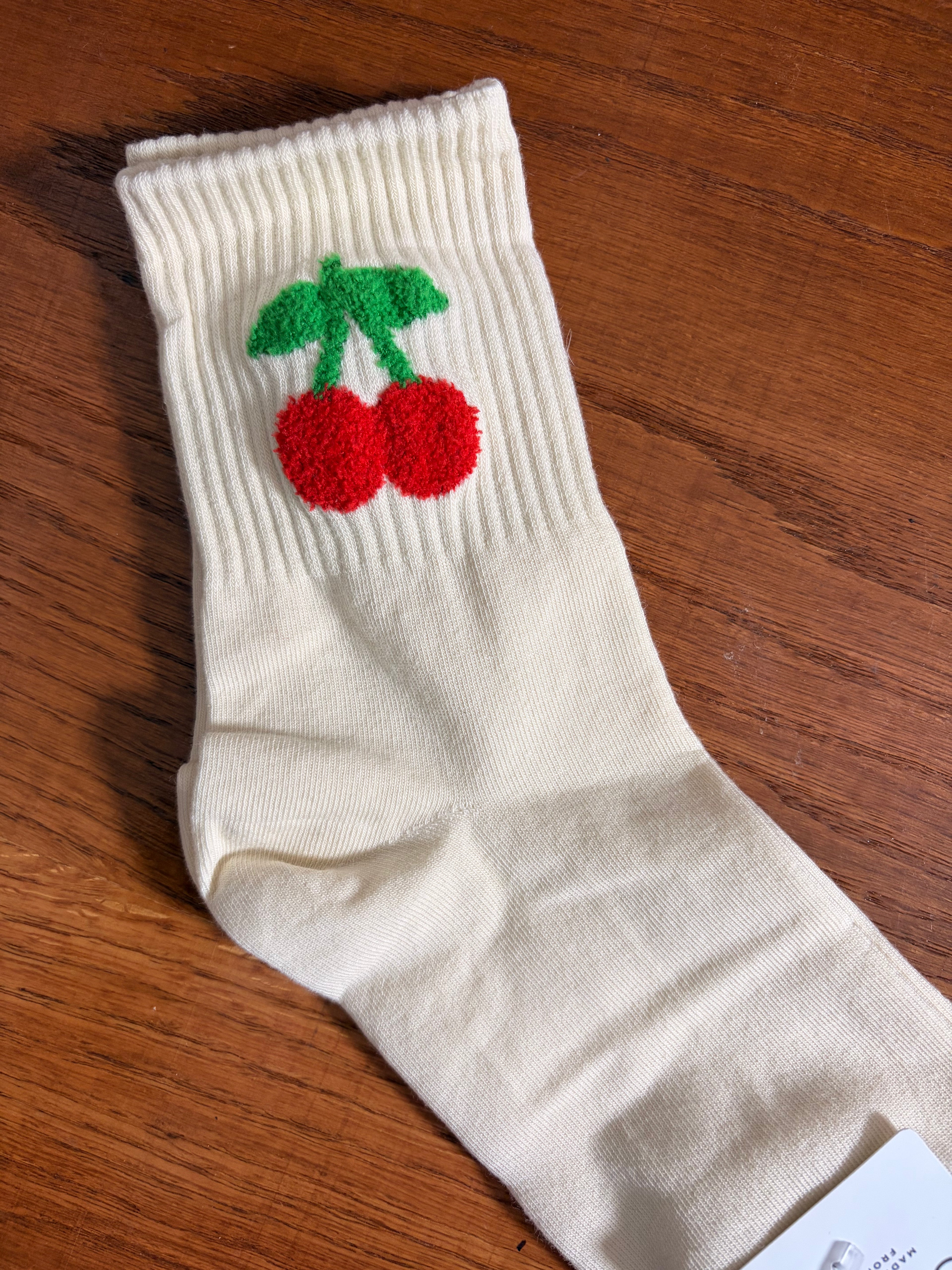 Cherry Crew Socks