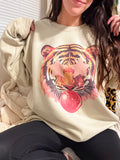 Tiger Bubble Graphic Top