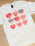 Trendy Hearts Graphic Top