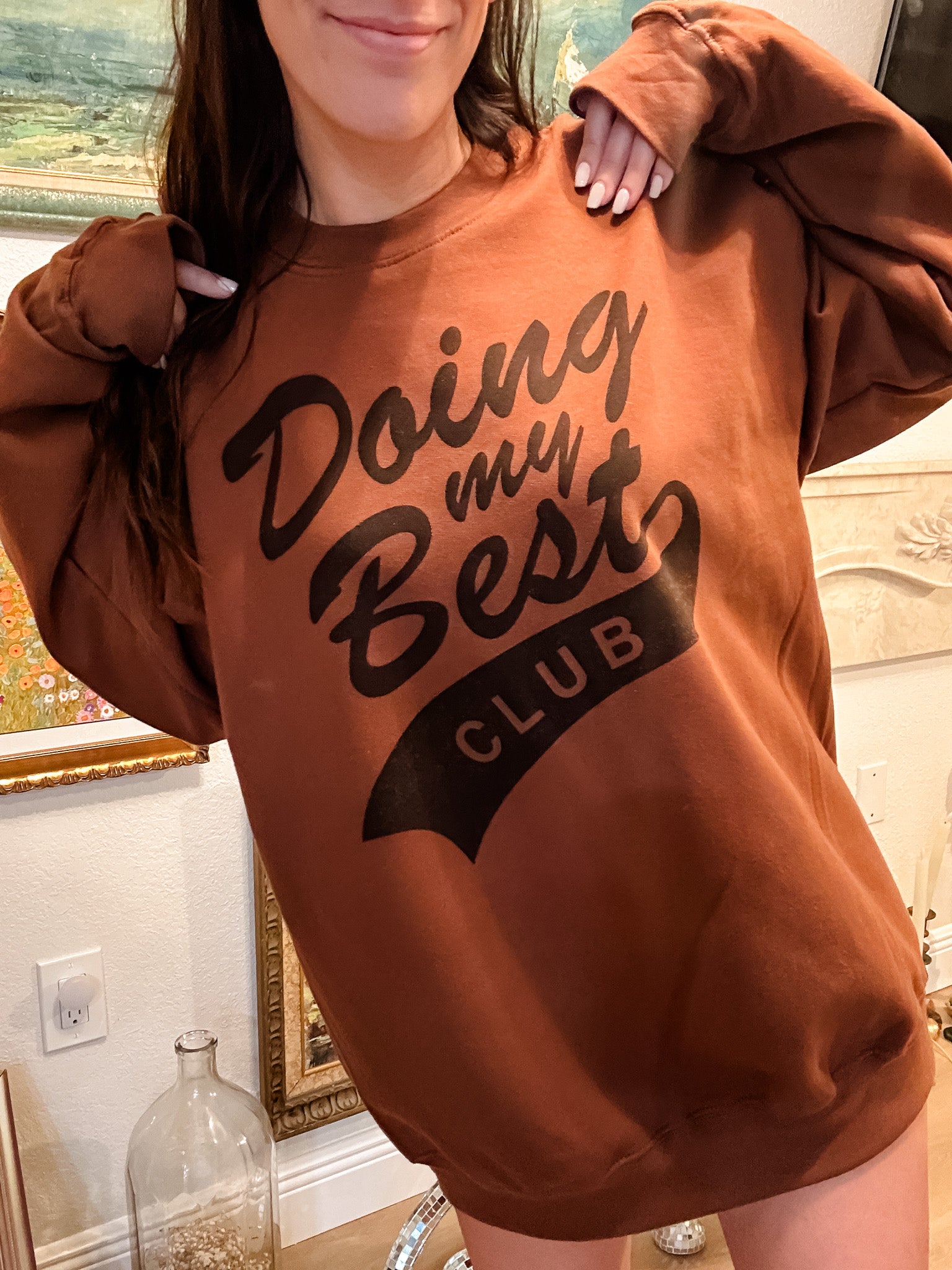 Doing My Best Club Graphic Top