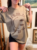 It's Ok To Not Be Ok Color On Color Graphic Top