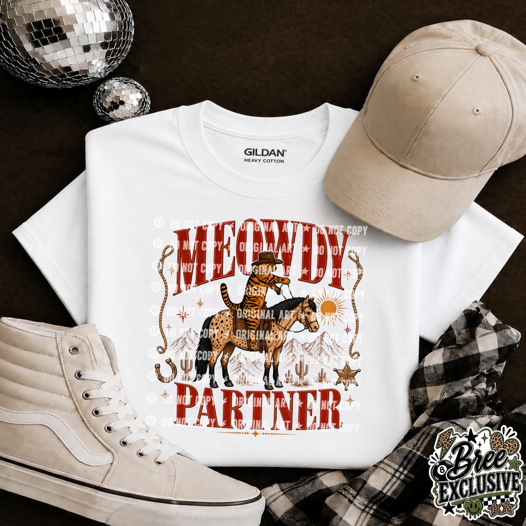 Meowdy Partner Graphic Tee