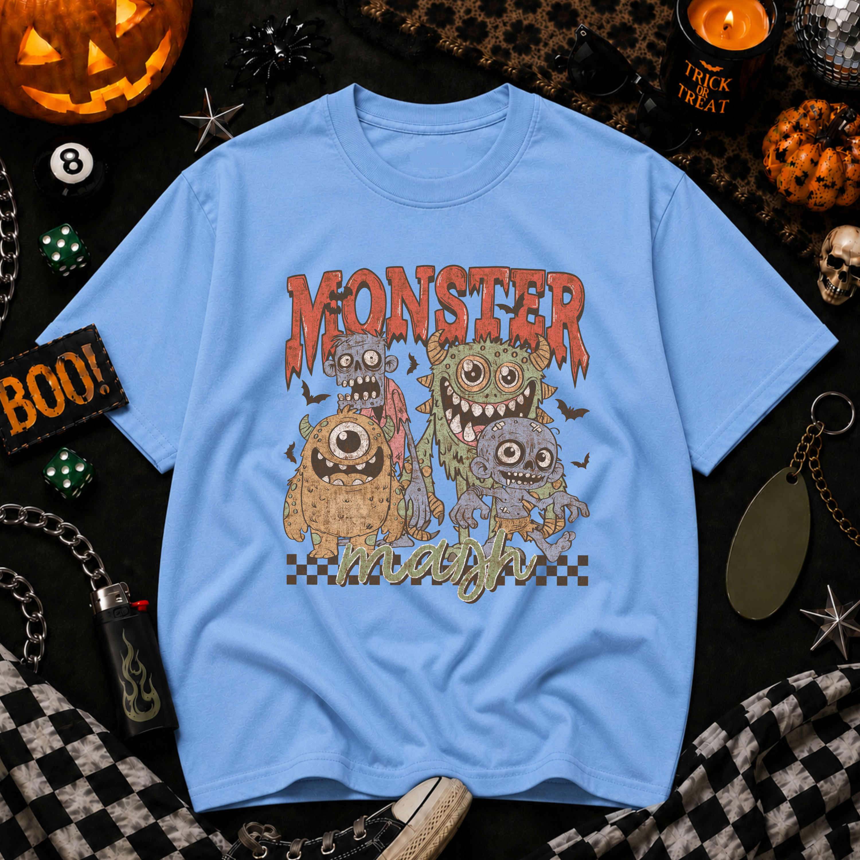 Cartoon Monster Mash Graphic Tee