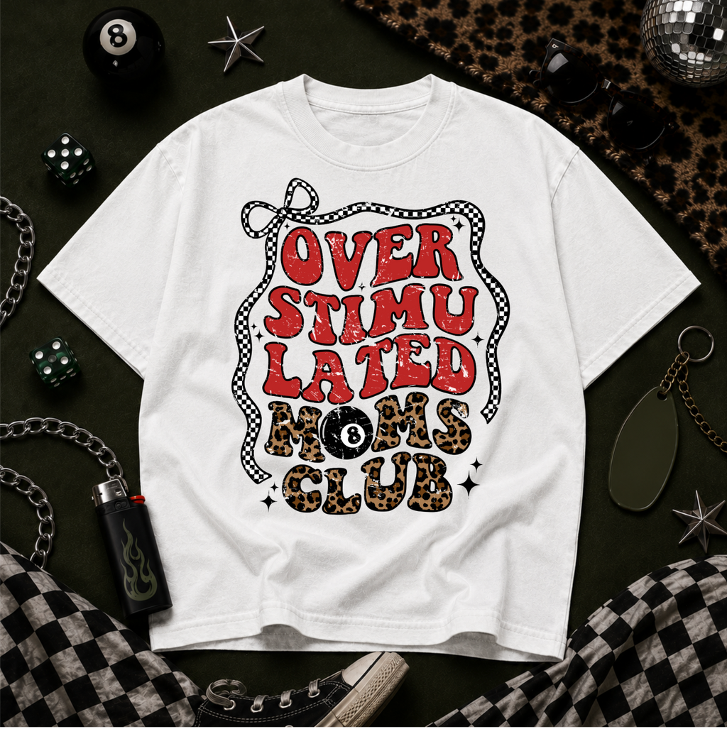 Overstimulated Moms Club Graphic Tee