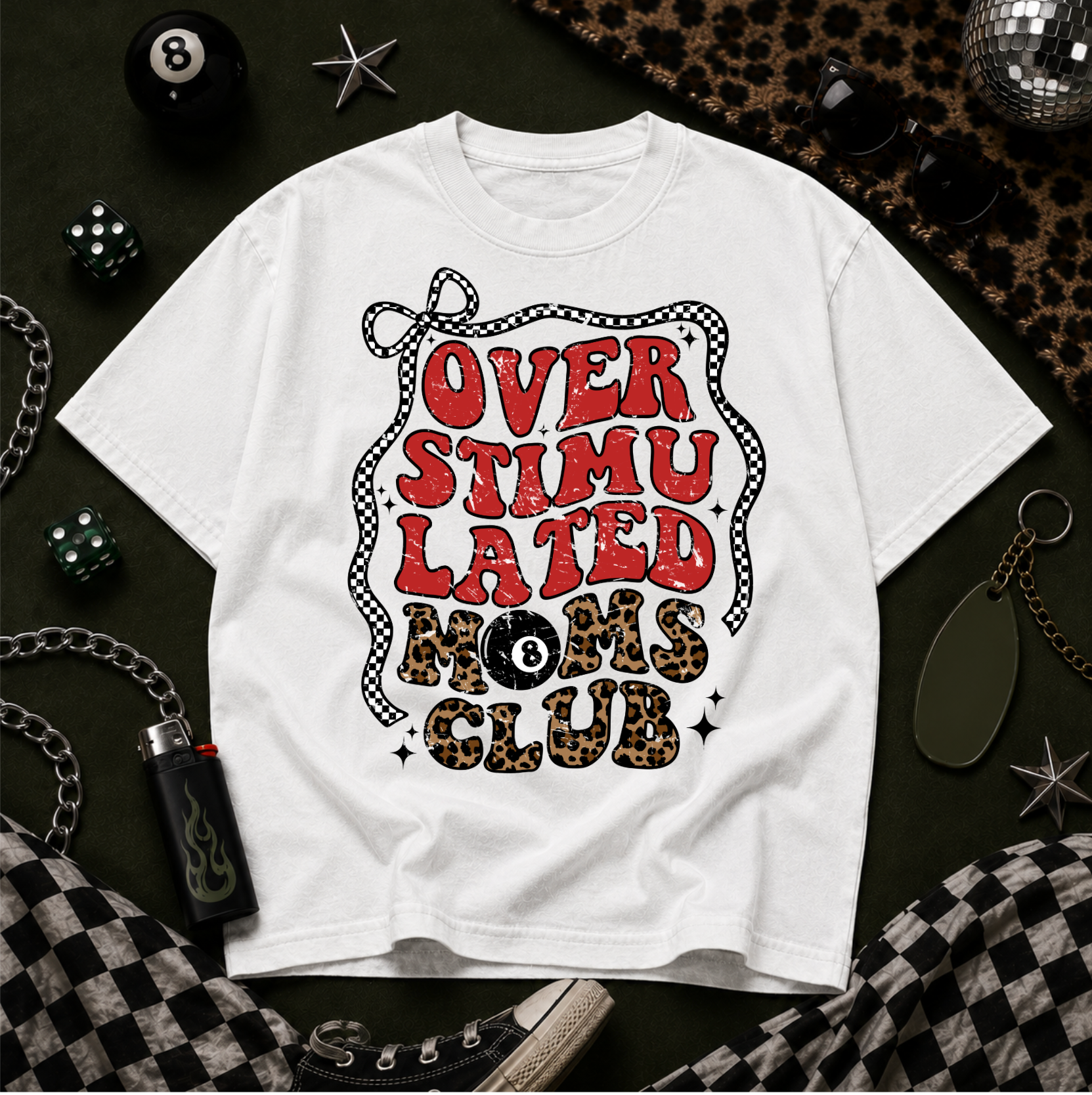 Overstimulated Moms Club Graphic Tee
