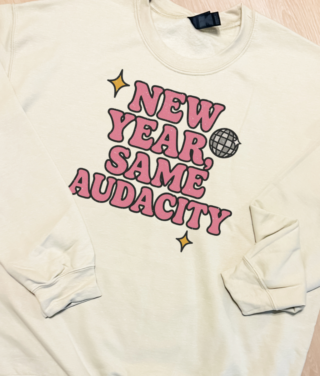 New Year Same Audacity Graphic Top