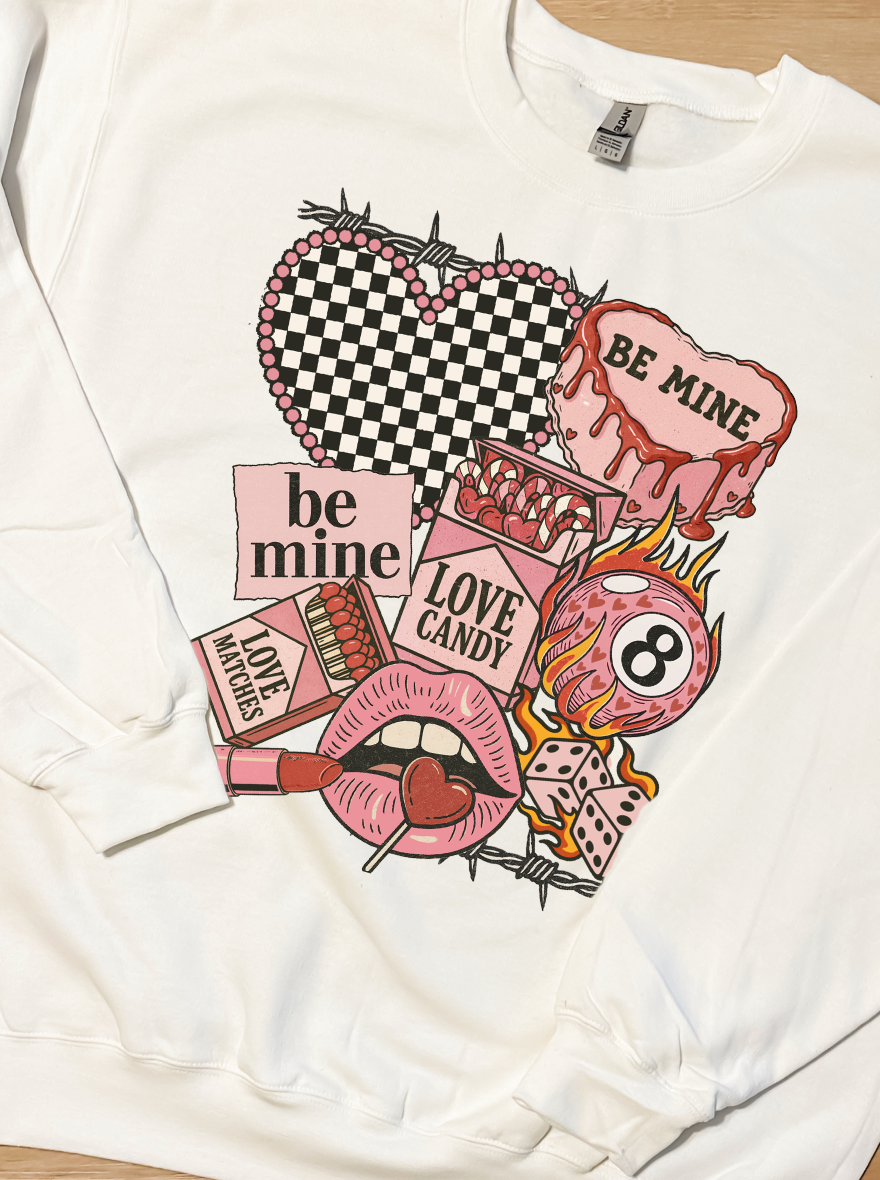 Trendy Love Collage Graphic Top