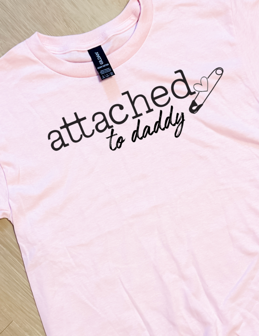 Youth Attached To Daddy Graphic Tee