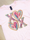 Youth Faux Yarn XOXO Graphic Tee