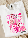 So Loved Girly Graphic Top