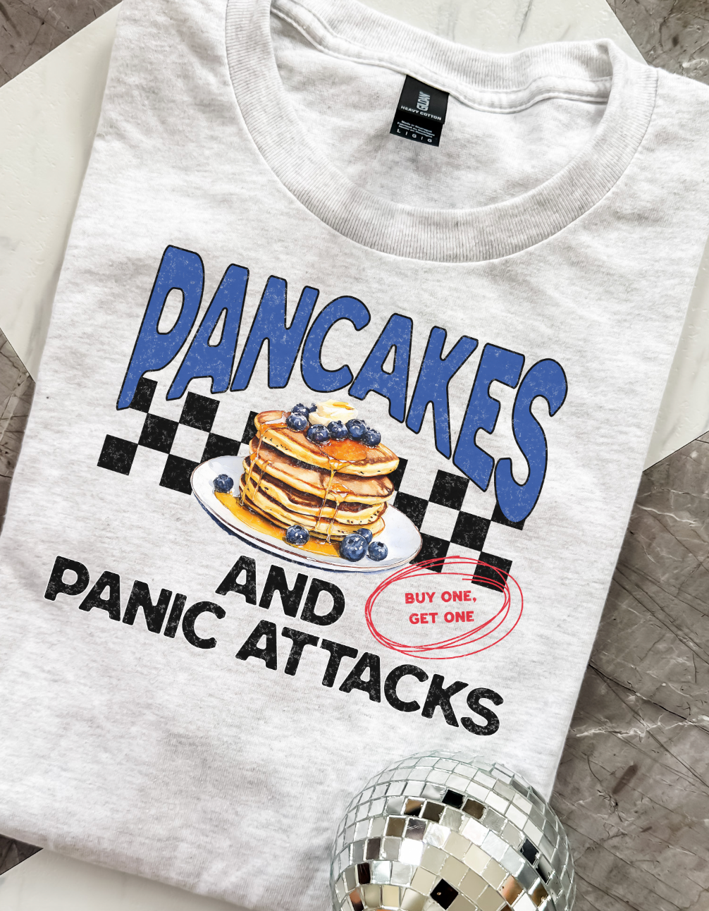 Pancakes And Panic Attacks Graphic Top