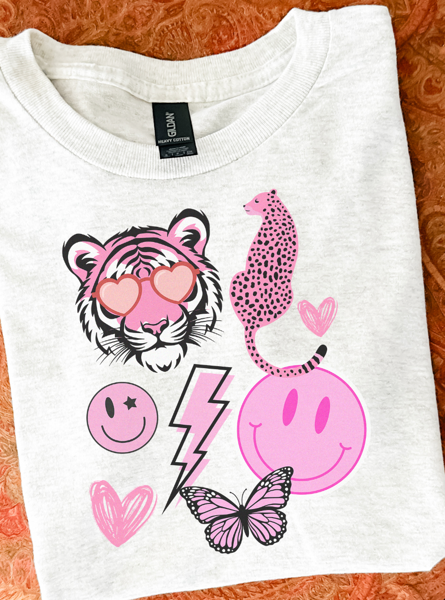 Youth Cool Girl Collage Graphic Tee