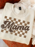 Checkered Mama Graphic Top