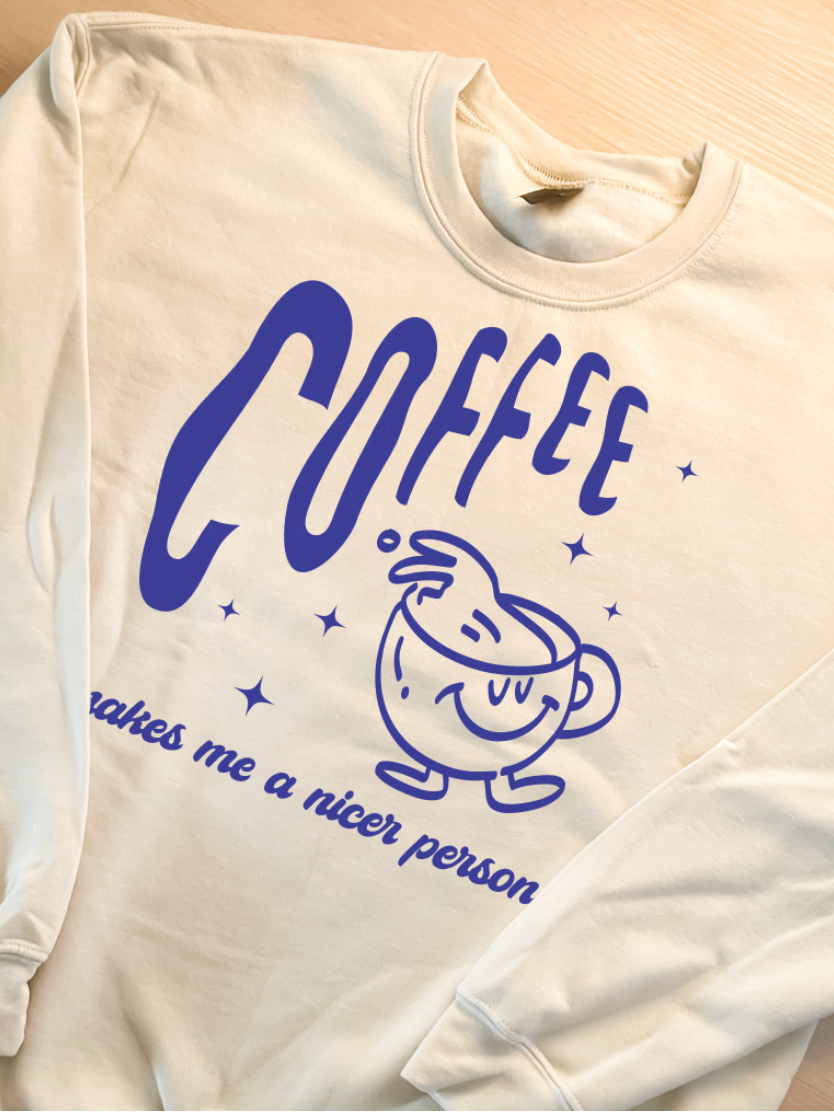 Coffee Makes Me Nicer Graphic Top