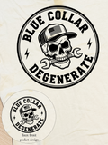 Men's Blue Collar Degenerate Graphic Tee