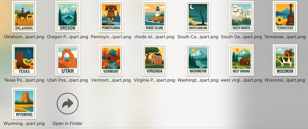 CUSTOM State Stamp Graphic Top