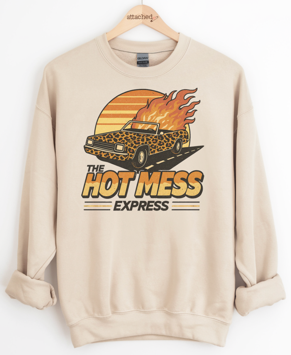 Leopard Hot Mess Express Car Graphic Top