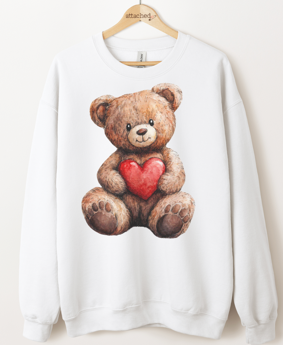 Valentine Bear Graphic Top