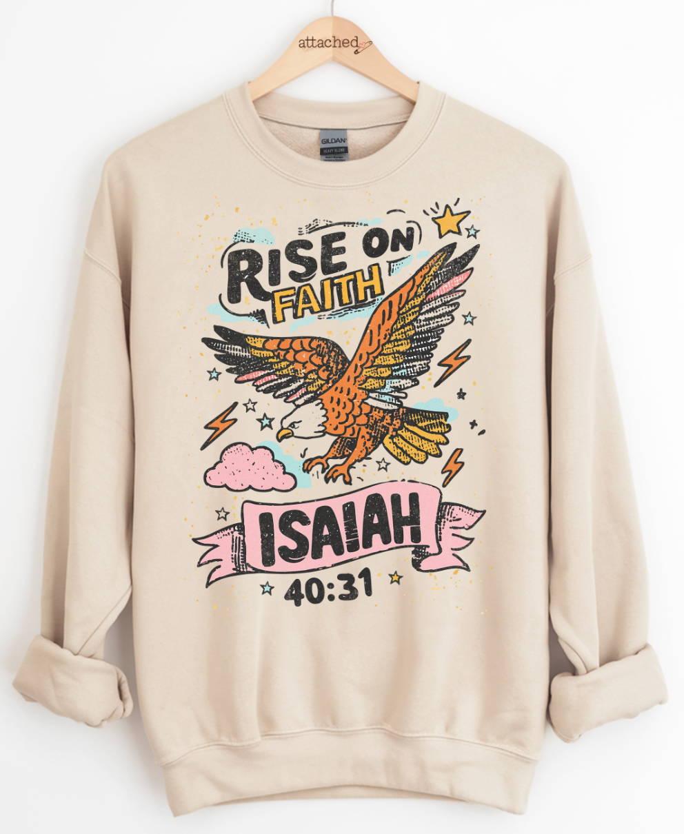 Rise On Faith Eagle Graphic Top