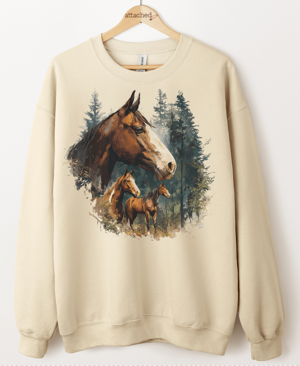 Horse Scene Graphic Top