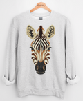 Faux Yarn Zebra Graphic Top