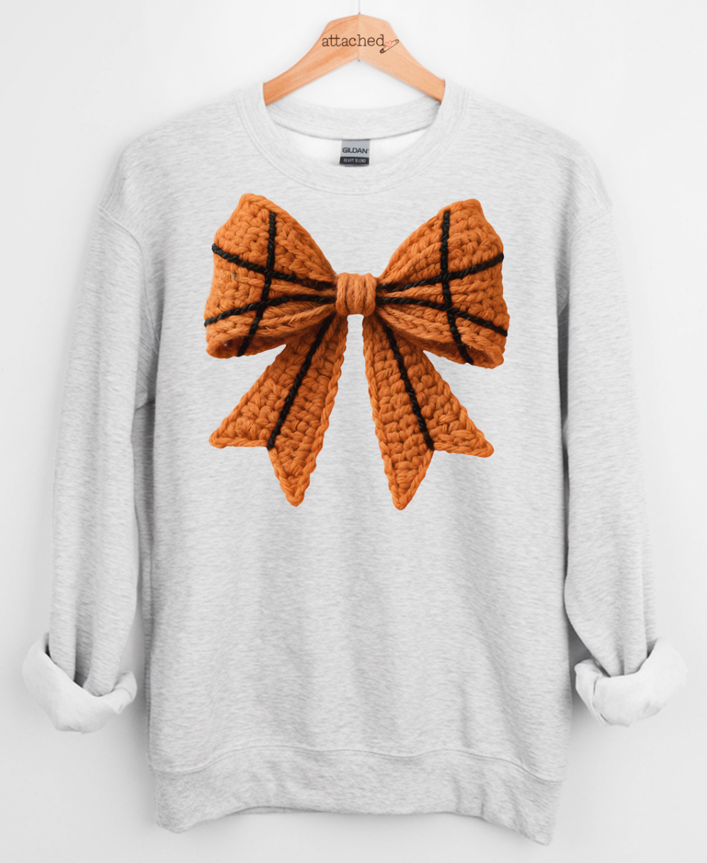 Choose Your Faux Yarn Sports Bow Graphic Top