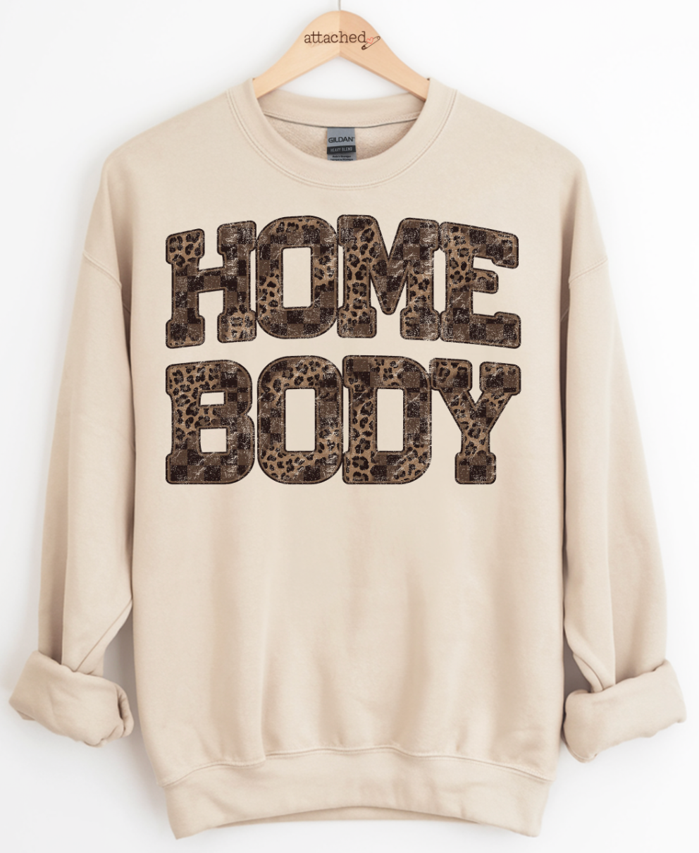 Leopard Checkered Homebody Graphic Top