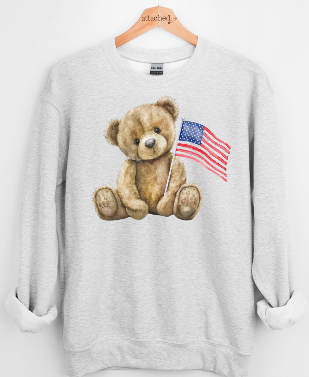 Patriotic Bear Graphic Top