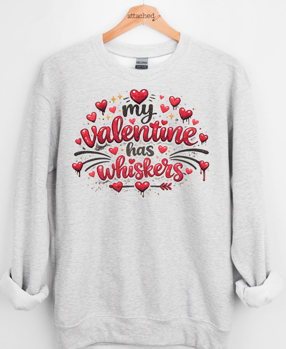 My Valentine Has Whiskers Graphic Top