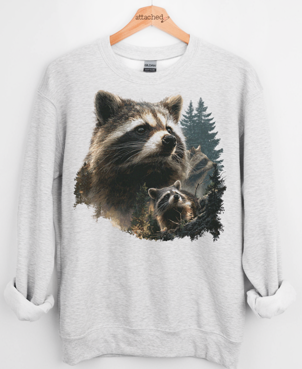 Raccoon Scene Graphic Top