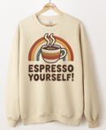 Faux Yarn Espresso Yourself Graphic Top
